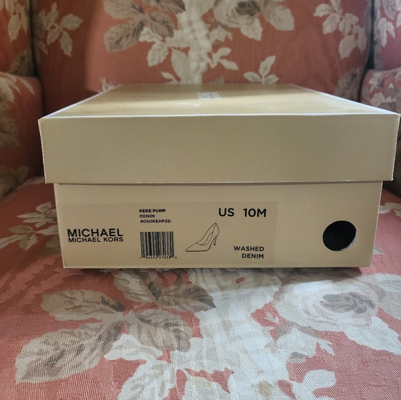 Michael Kors Denim Blue Heels Pumps NWT 10 - Picture 8 of 8